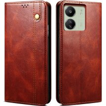 Защитный чехол UniCase Leather Wallet для Xiaomi Redmi 13C / Poco C65 - Brown: фото 1 из 7