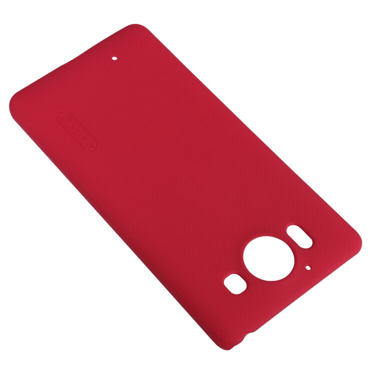 Пластиковый чехол NILLKIN Frosted Shield для Microsoft Lumia 950 - Red: фото 6 из 17