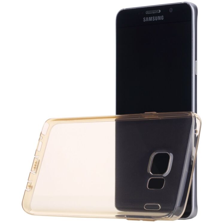 Силиконовая накладка ROCK Slim Jacket для Galaxy Note 5 (N920) - Gold: фото 1 з 12