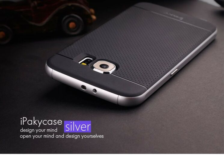 Чохол IPAKY Hybrid Cover для Samsung Galaxy S6 (G920) - Silver: фото 1 з 14