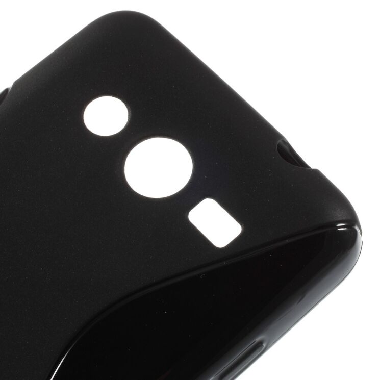 Силиконовая накладка Deexe S Line для Samsung Core 2 (G355) - Black: фото 5 из 7