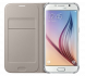 Чехол Flip Wallet PU для Samsung S6 (G920) EF-WG920PLEGRU - Gold (S6-2413F). Фото 2 из 8