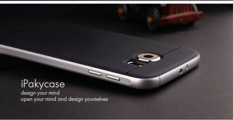 Чехол IPAKY Hybrid Cover для Samsung Galaxy S6 (G920) - Silver: фото 3 из 14