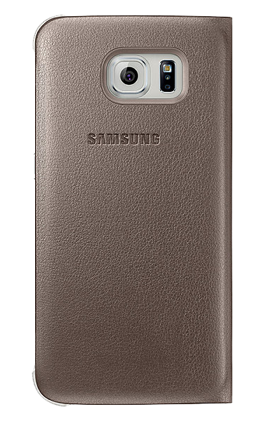 Чехол Flip Wallet PU для Samsung S6 (G920) EF-WG920PLEGRU - Gold: фото 3 из 8