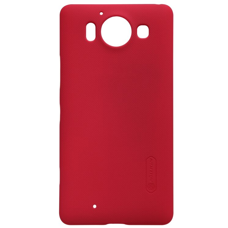 Пластиковый чехол NILLKIN Frosted Shield для Microsoft Lumia 950 - Red: фото 3 из 17