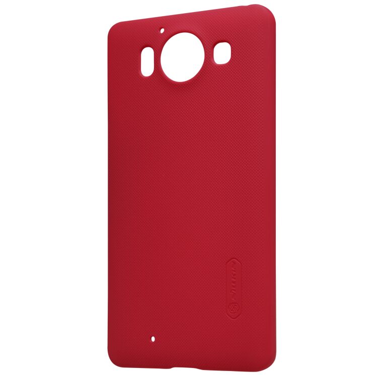 Пластиковый чехол NILLKIN Frosted Shield для Microsoft Lumia 950 - Red: фото 2 из 17