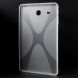 Силиконовая накладка Deexe X-Shaped для Samsung Galaxy Tab E 9.6 (T560/561) - Transparent (100203T). Фото 3 з 7