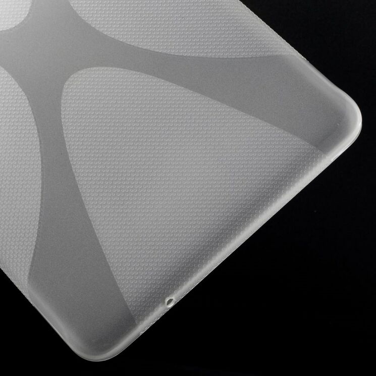 Силиконовая накладка Deexe X-Shaped для Samsung Galaxy Tab E 9.6 (T560/561) - Transparent: фото 6 з 7