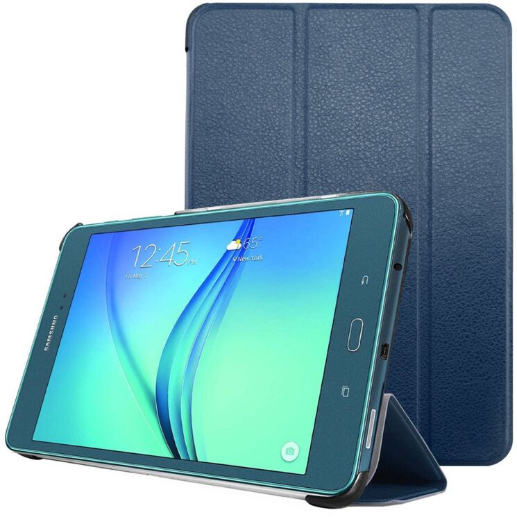 Чехол UniCase Slim Leather для Samsung Galaxy Tab A 8.0 (T350/351) - Dark Blue: фото 1 из 12
