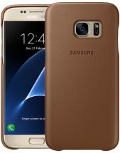 Чехол Leather Cover для Samsung Galaxy S7 (G930) EF-VG930LDEGRU - Brown: фото 1 из 6