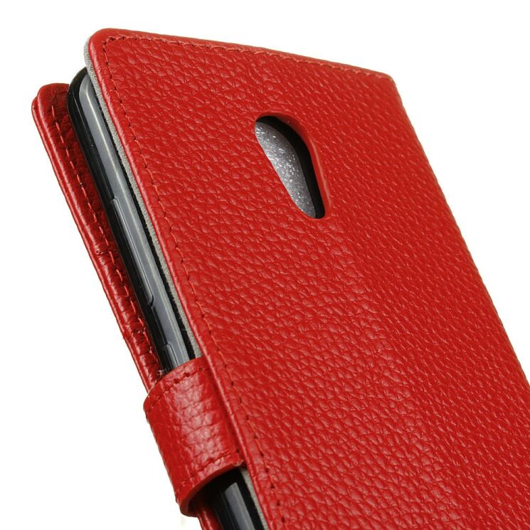 Кожаный чехол-книжка UniCase Leather Cover для Meizu M5s - Red: фото 3 из 6