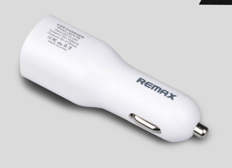 Автомобільний зарядний пристрій Remax Dual Port (2.1A + 1.0A): фото 8 з 8