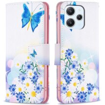 Чохол-книжка Deexe Color Wallet для Xiaomi Redmi 12 - Butterfly and Flowers: фото 1 з 8