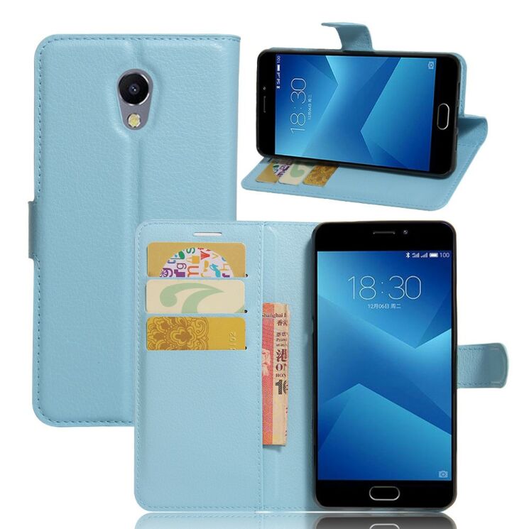 Чохол-книжка Deexe Wallet Style для Meizu M5 Note - Blue: фото 1 з 6