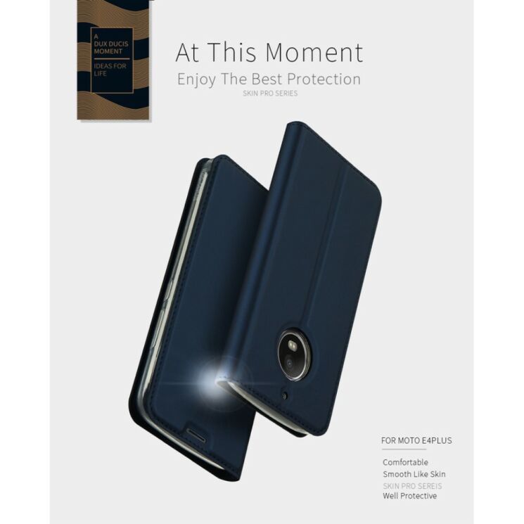 Чехол-книжка DUX DUCIS Skin Pro для Motorola Moto E Plus / E4 Plus - Gray: фото 11 из 23