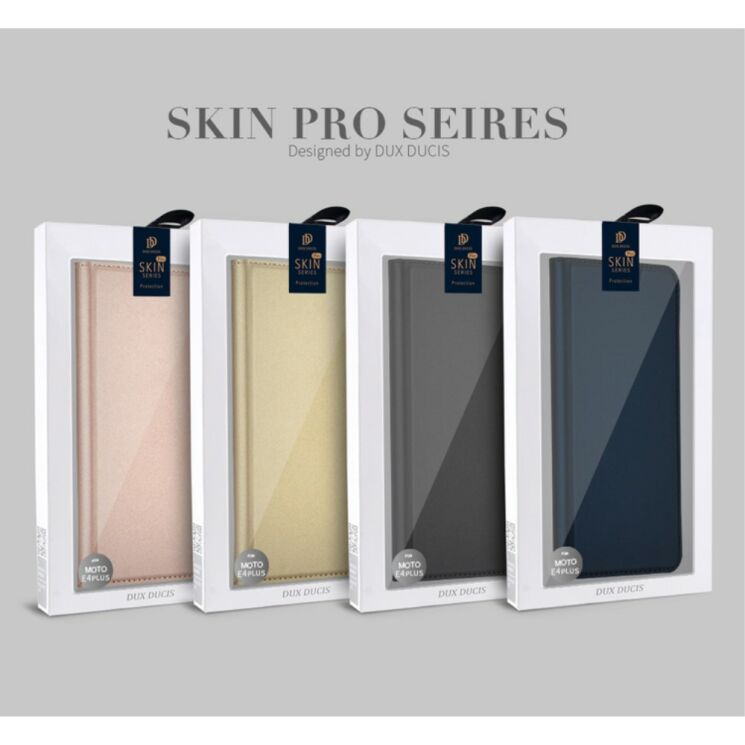 Чохол-книжка DUX DUCIS Skin Pro для Motorola Moto E Plus / E4 Plus - Gray: фото 23 з 23