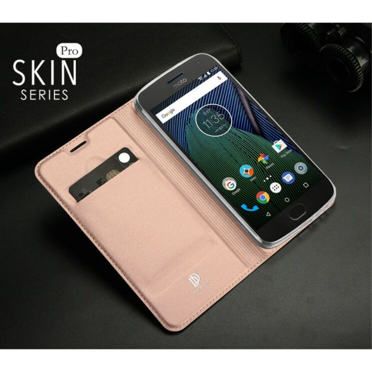 Чохол-книжка DUX DUCIS Skin Pro для Motorola Moto E Plus / E4 Plus - Dark Blue: фото 22 з 23
