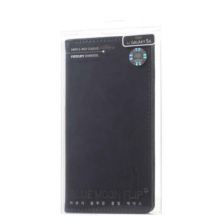 Чохол-книжка MERCURY Classic Flip для Samsung Galaxy S6 (G920) - Dark Blue: фото 11 з 11