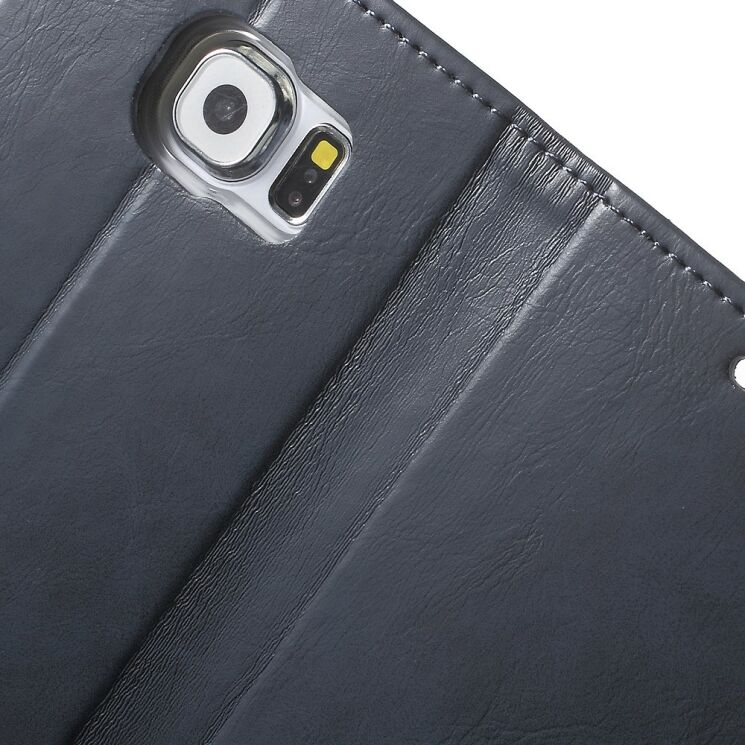 Чехол-книжка MERCURY Classic Flip для Samsung Galaxy S6 (G920) - Dark Blue: фото 8 из 11