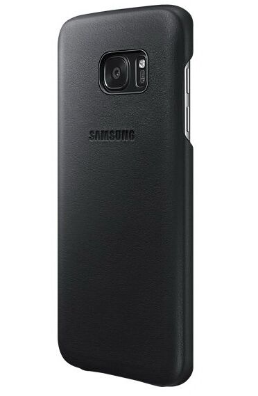Чохол Leather Cover для Samsung Galaxy S7 (G930) EF-VG930LBEGRU - Black: фото 4 з 7