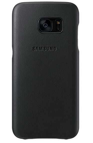 Чохол Leather Cover для Samsung Galaxy S7 (G930) EF-VG930LBEGRU - Black: фото 3 з 7