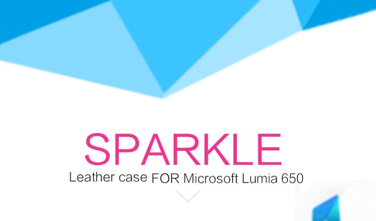 Чехол NILLKIN Sparkle Series для Microsoft Lumia 650 - Black: фото 8 из 16