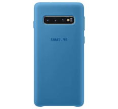 Чехол Silicone Cover для Samsung Galaxy S10 (G973) EF-PG973TLEGRU - Blue: фото 1 из 5