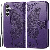 Чохол UniCase Butterfly Pattern для Samsung Galaxy A05s (A057) - Dark Purple: фото 1 з 6