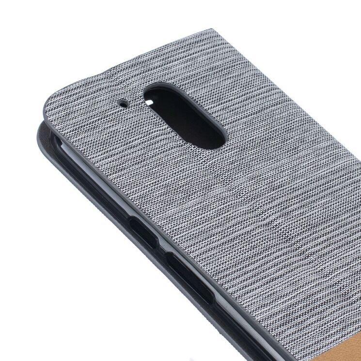 Чохол UniCase Cross Texture для Motorola Moto G4/G4 Plus - Light Gray: фото 6 з 8