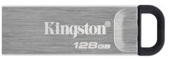 Флеш-накопичувач Kingston DT Kyson 128GB USB 3.2 (DTKN/128GB) - Silver / Black: фото 1 з 5