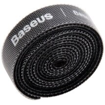 Органайзер для кабелю Baseus Colourful Circle Velcro Strap (1m) (ACMGT-E) - Black: фото 1 з 12