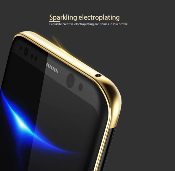 Пластиковый чехол BASEUS Glitter Shell для Samsung Galaxy S8 (G950) - Gold: фото 15 из 21