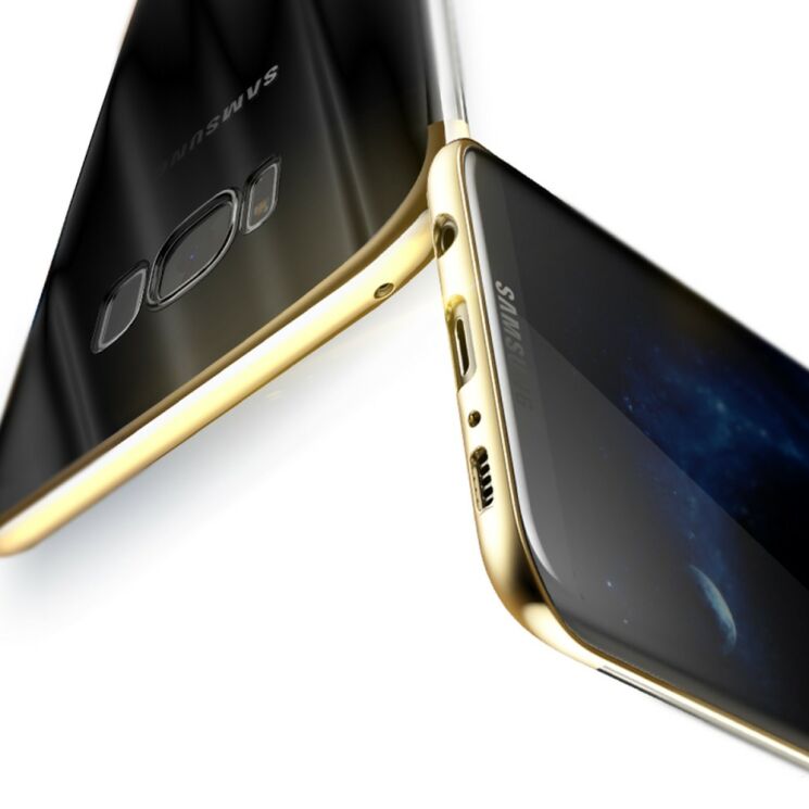 Пластиковый чехол BASEUS Glitter Shell для Samsung Galaxy S8 (G950) - Gold: фото 10 из 21