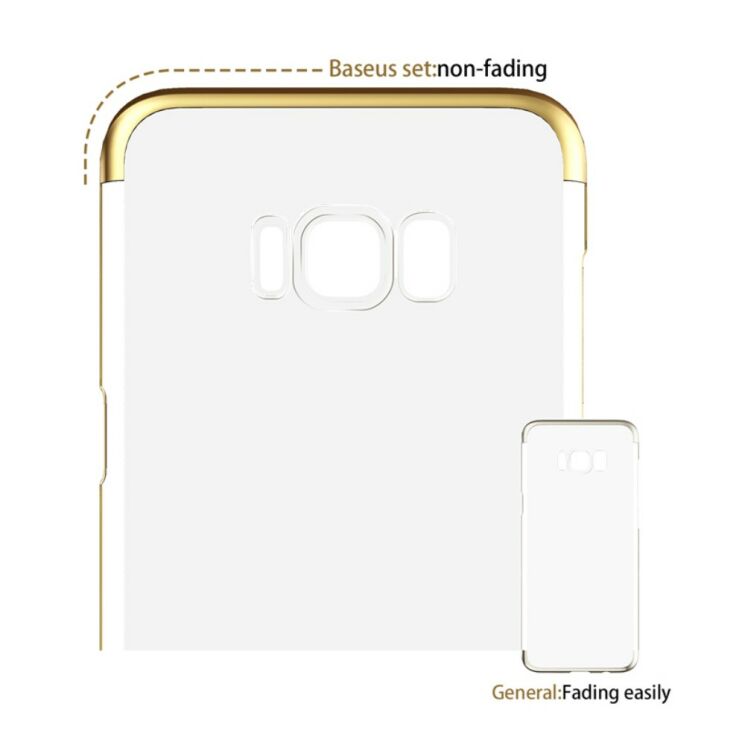Пластиковый чехол BASEUS Glitter Shell для Samsung Galaxy S8 (G950) - Black: фото 18 из 21