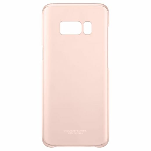 Пластиковий чохол Clear Cover для Samsung Galaxy S8 (G950) EF-QG950CBEGRU - Pink: фото 4 з 5