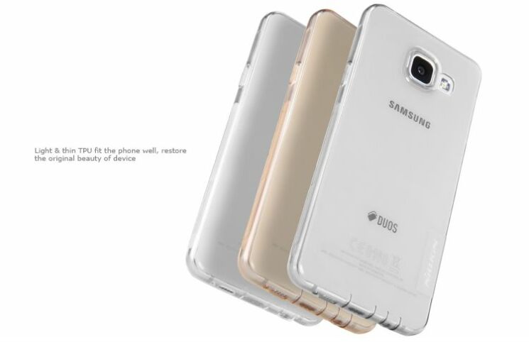 Силиконовая накладка NILLKIN Nature TPU для Samsung Galaxy A3 2016 (A310)  - Transparent: фото 11 из 18