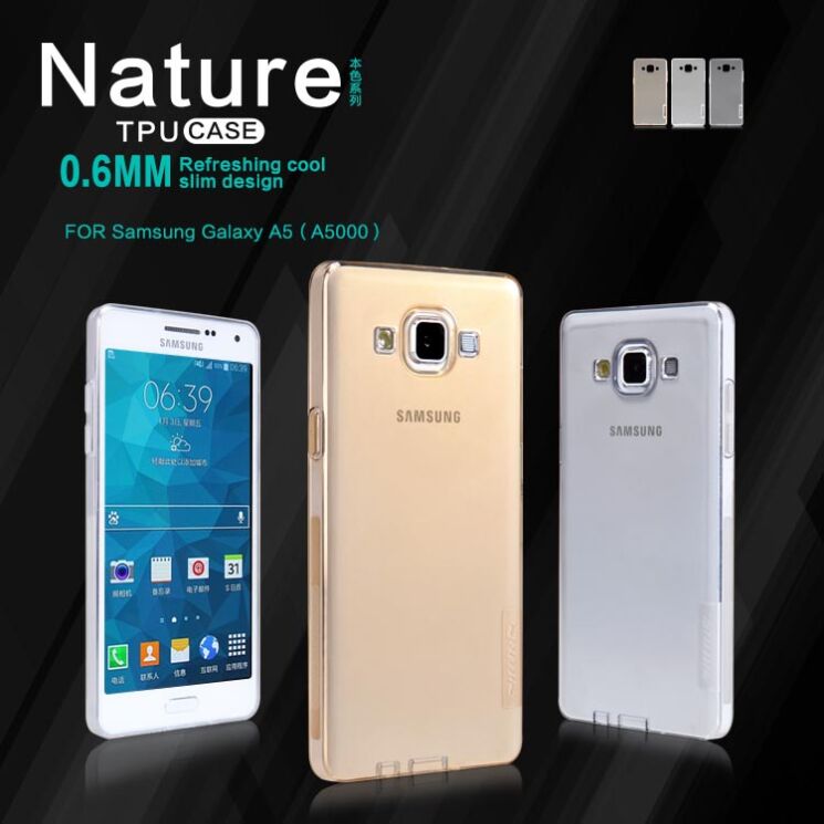Силиконовая накладка NILLKIN Nature TPU для Samsung Galaxy A5 (A500) - White: фото 7 з 15