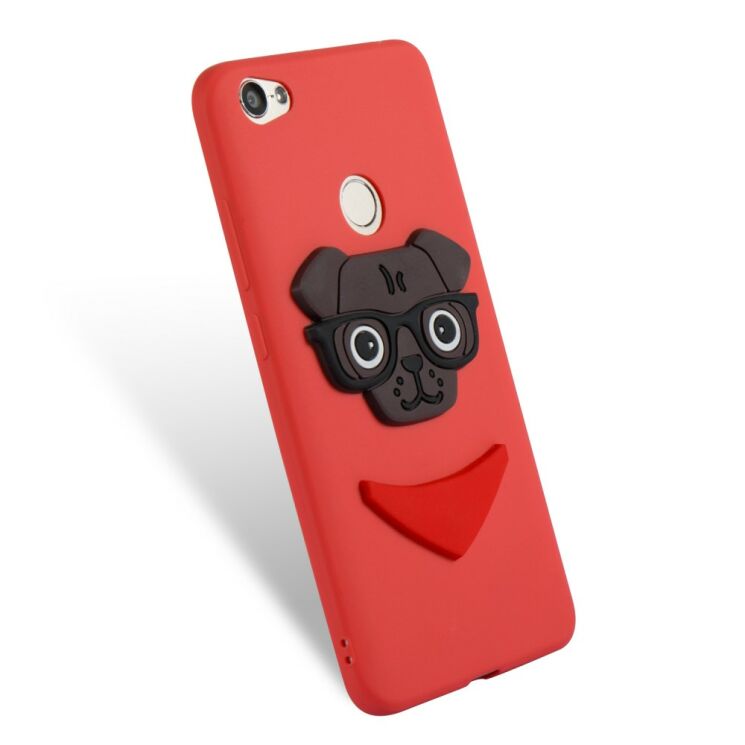 Силиконовый чехол Deexe Puppy 3D Series для Xiaomi Redmi Note 5A Prime - Red: фото 6 из 6