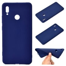 Силиконовый (TPU) чехол Deexe Matte Case для Huawei Honor Note 10 - Dark Blue: фото 1 из 6