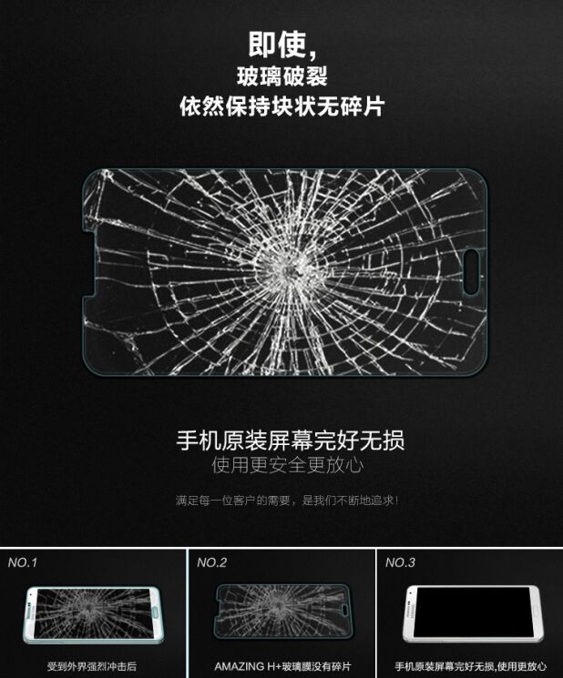 Защитное стекло Nillkin Amazing H 0.3 mm для Samsung Galaxy Note 3 (N9000): фото 10 из 14