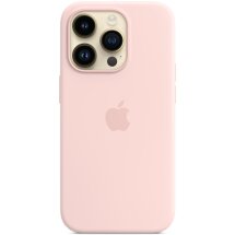 Захисний чохол Copiex Silicone Case with MagSafe для Apple iPhone 14 Pro - Chalk Pink: фото 1 з 5