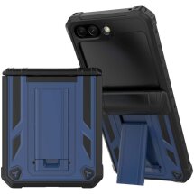 Защитный чехол Deexe Hybrid Kickstand для Samsung Galaxy Flip 5 - Dark Blue: фото 1 из 6