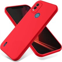 Захисний чохол Deexe Silicone Case для Nokia C21 Plus - Red: фото 1 з 8