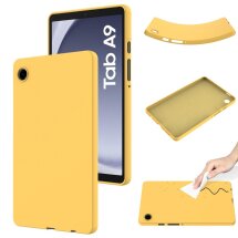 Захисний чохол Deexe Silicone Shell для Samsung Galaxy Tab A9 (X110/115) - Yellow: фото 1 з 8