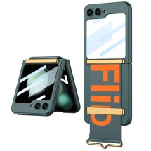 Захисний чохол GKK Strap Cover для Samsung Galaxy Flip 5 - Green: фото 1 з 8
