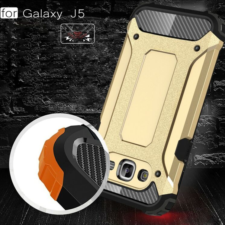 Защитный чехол UniCase Rugged Guard для Samsung Galaxy J5 (J500) - Black: фото 4 из 9