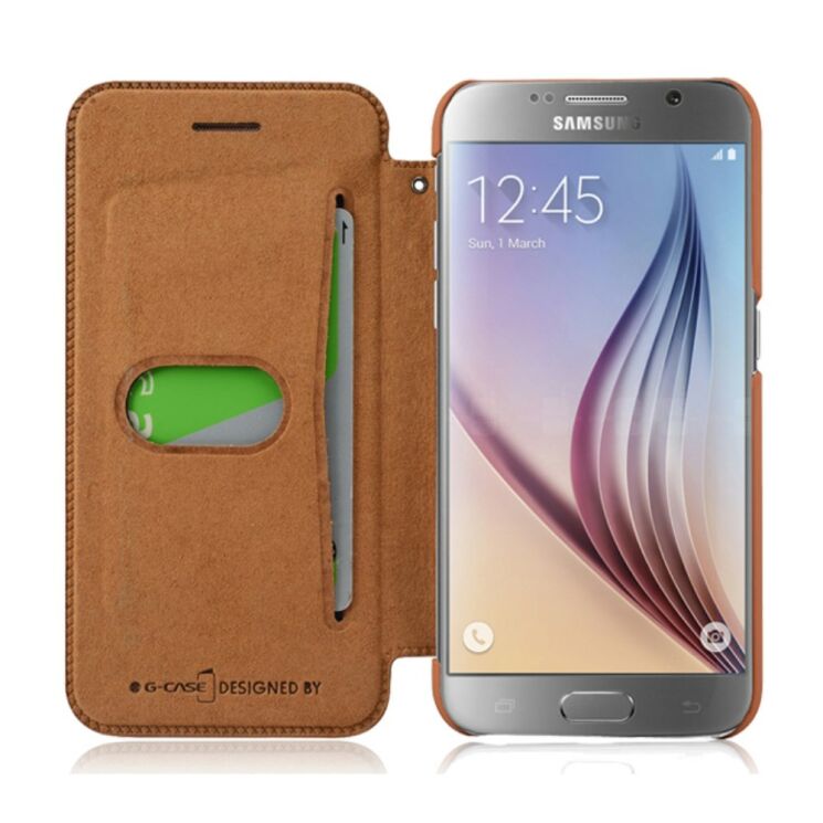 Чехол G-Case Flip Series для Samsung Galaxy Note 5 (N920) - Brown: фото 3 из 7