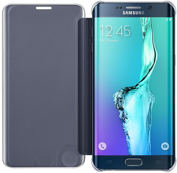 Чехол Clear View Cover для Samsung Galaxy S6 edge+ EF-ZG928CFEGRU - Black: фото 3 из 5