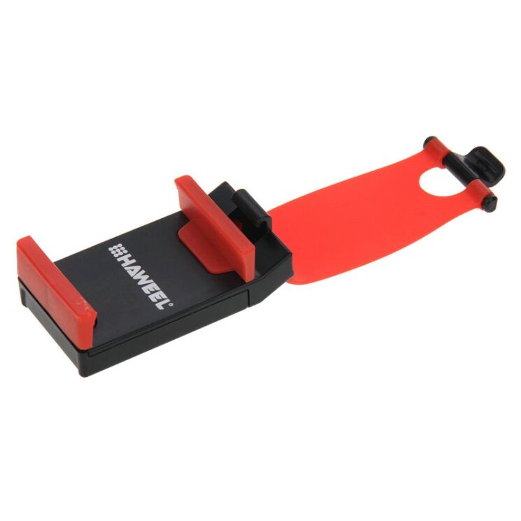 Универсальный держатель на руль для смартфонов HAWEEL Steering Holder - Black&Red: фото 4 из 11