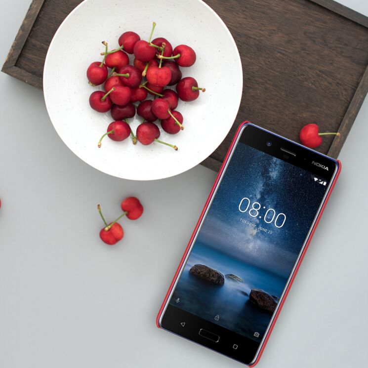 Пластиковий чохол NILLKIN Frosted Shield для Nokia 8 - Red: фото 20 з 20